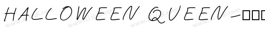 HALLOWEEN QUEEN字体转换